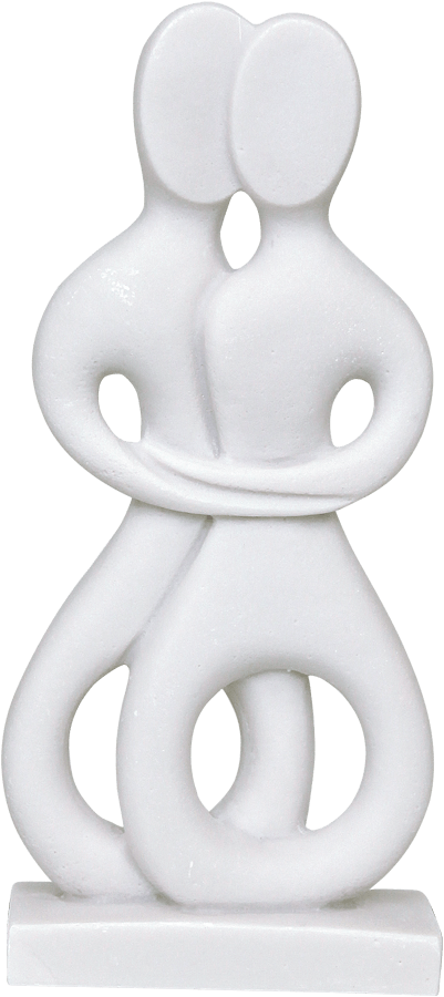 Cycladic Idol couple #3604 19cm White 360402001