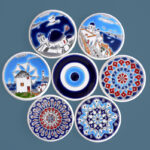 CERAMIC COASTERS HANDMADE WITH ENAMELS